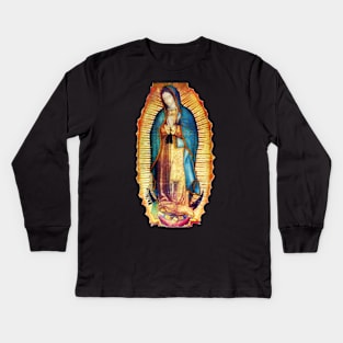 Our Lady of Guadalupe Virgin Mary Tilma Kids Long Sleeve T-Shirt